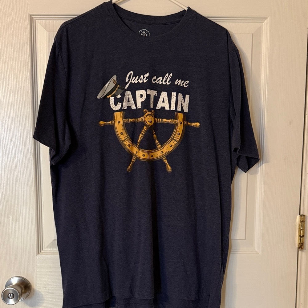 Nautical Navy Blue Captain T-Shirt